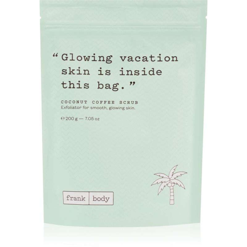 Frank Body Coconut Coffee kávový tělový peeling s kokosovým olejem 200 g - parfo.cz