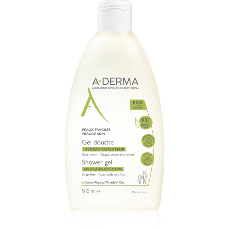 A-Derma Hydra-Protective extra jemný sprchový gel pro celou rodinu 500 ml - parfo.cz