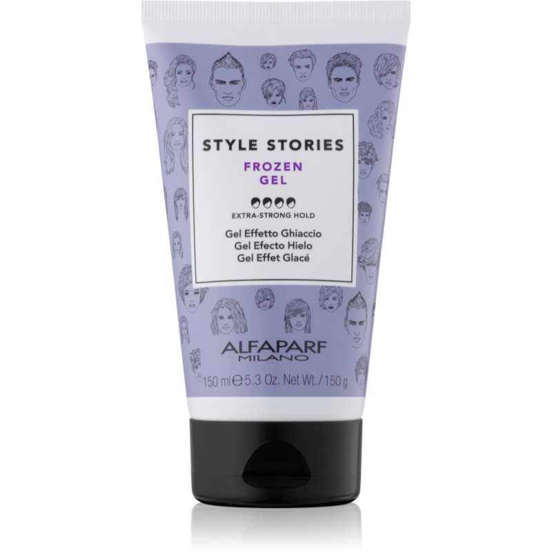 Alfaparf Milano Style Stories The Range Gel gel na vlasy s ledovým efektem extra silné zpevnění Frozen Gel 150 ml - parfo.cz