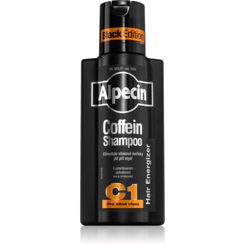 Alpecin Coffein Shampoo C1 Black Edition kofeinový šampon pro muže stimulující růst vlasů 250 ml - parfo.cz