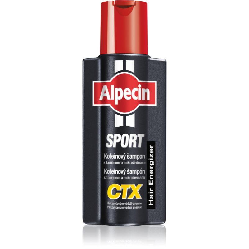 Alpecin Sport CTX kofeinový šampon proti vypadávání vlasů při zvýšeném výdeji energie 250 ml - parfo.cz