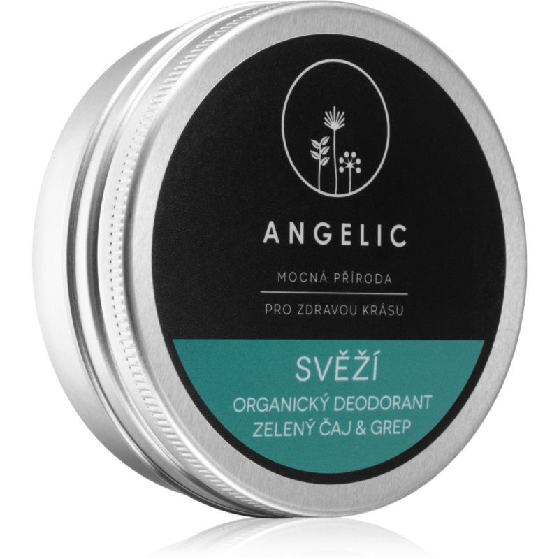 Angelic Organický deodorant "Svěží" Zelený čaj & Grapefruit krémový deodorant 50 ml - parfo.cz