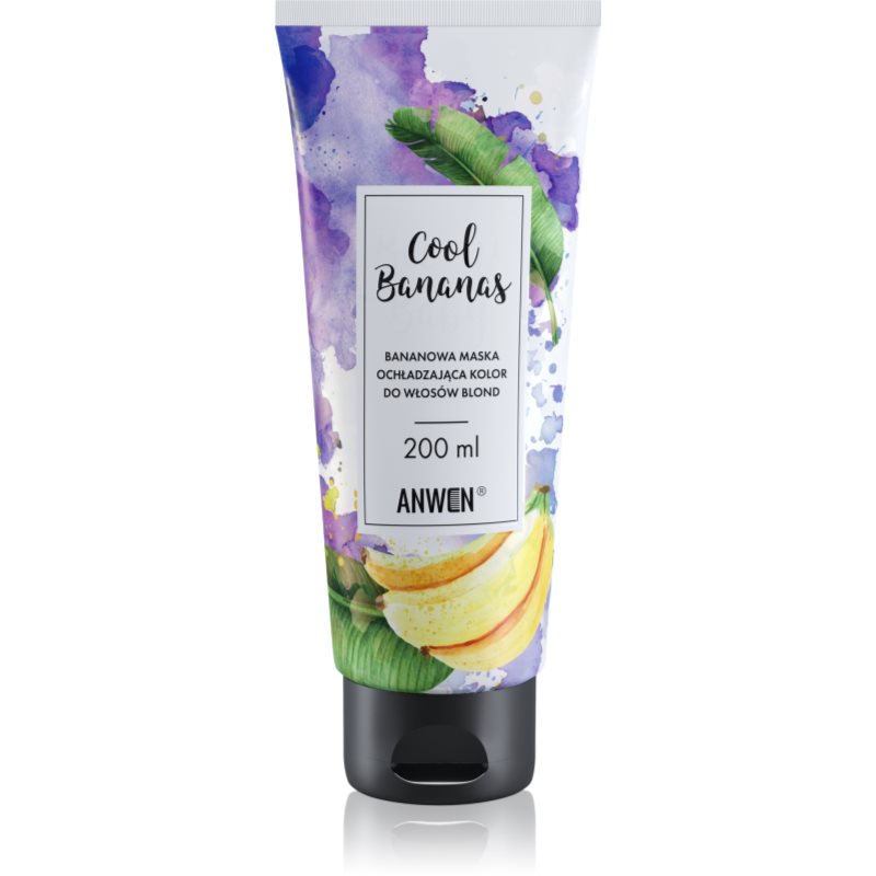 Anwen Cool Bananas barvicí maska pro blond vlasy 200 ml - parfo.cz