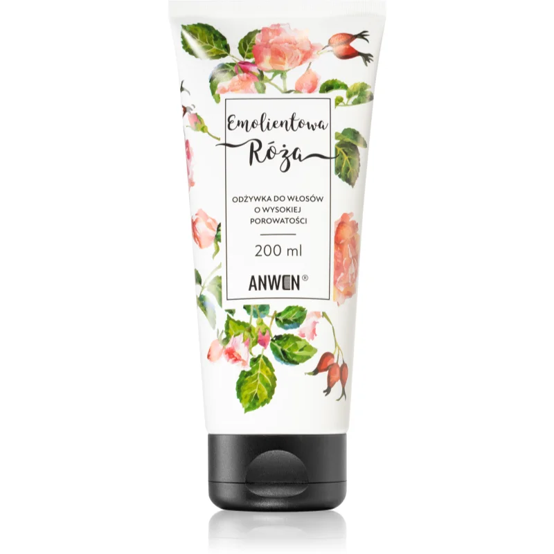Anwen Emollient Rose vlasový kondicionér High Porosity 200 ml - parfo.cz