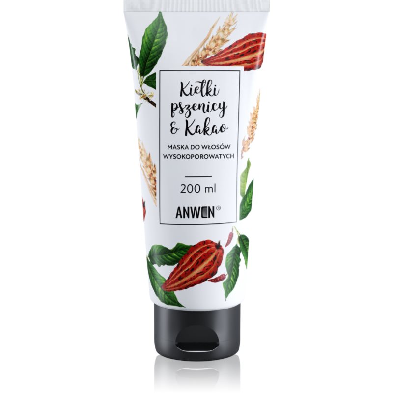 Anwen Wheat & Cocoa maska na vlasy High Porosity 200 ml - parfo.cz