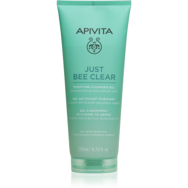 Apivita Just Bee Clear Purifying Cleanser Gel čisticí pleťový gel proti akné 200 ml - parfo.cz