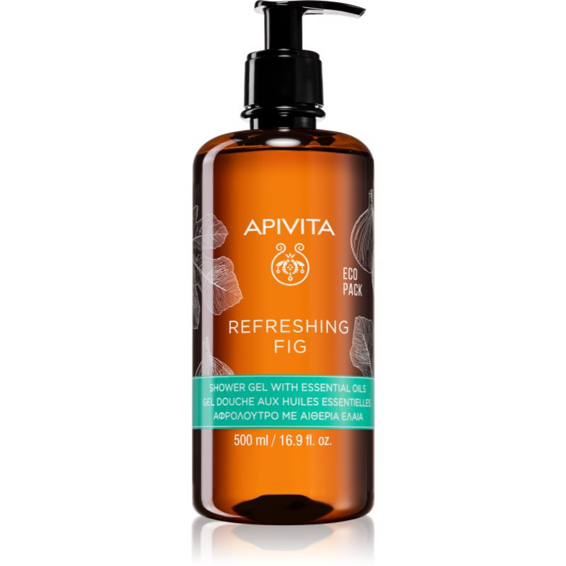 Apivita Refreshing Fig Shower Gel osvěžující sprchový gel s esenciálními oleji 500 ml - parfo.cz