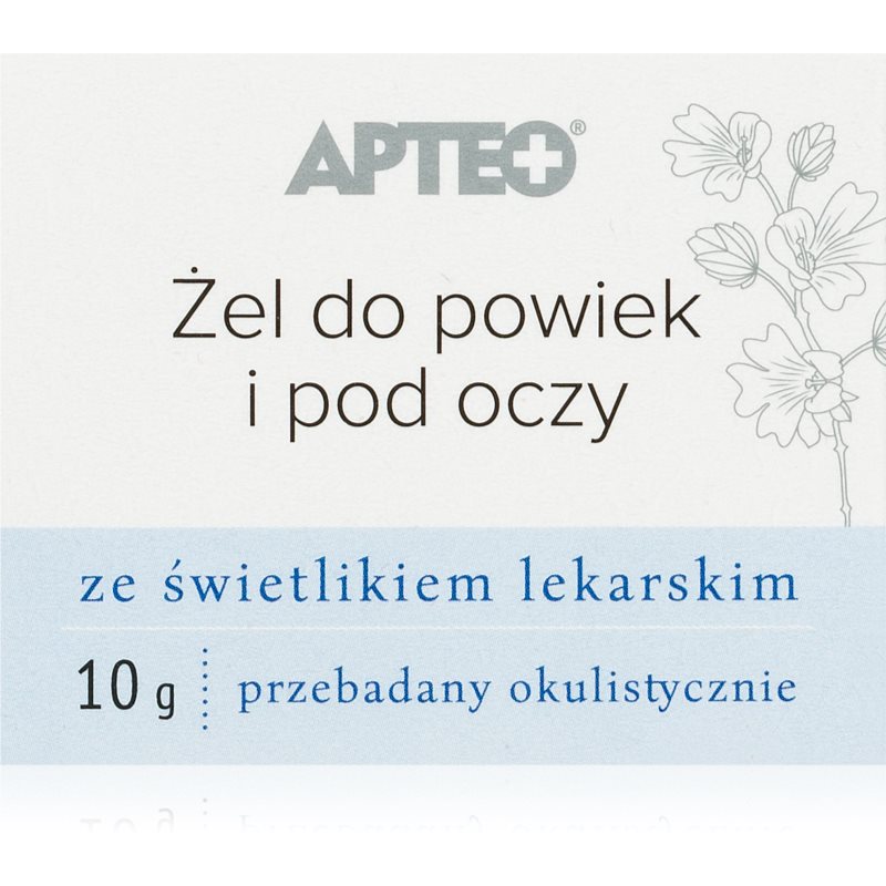Apteo Gel na oční víčka a pod oči gel pro hydrataci a vypnutí pokožky 10 g - parfo.cz