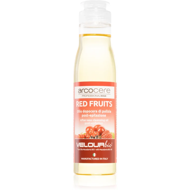 Arcocere After Wax Red Fruits zklidňující čisticí olej po epilaci 150 ml - parfo.cz