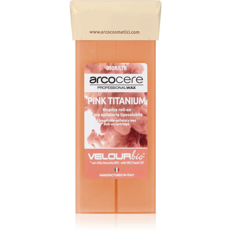 Arcocere Professional Wax Pink Titanium epilační vosk roll-on náhradní náplň 100 ml - parfo.cz