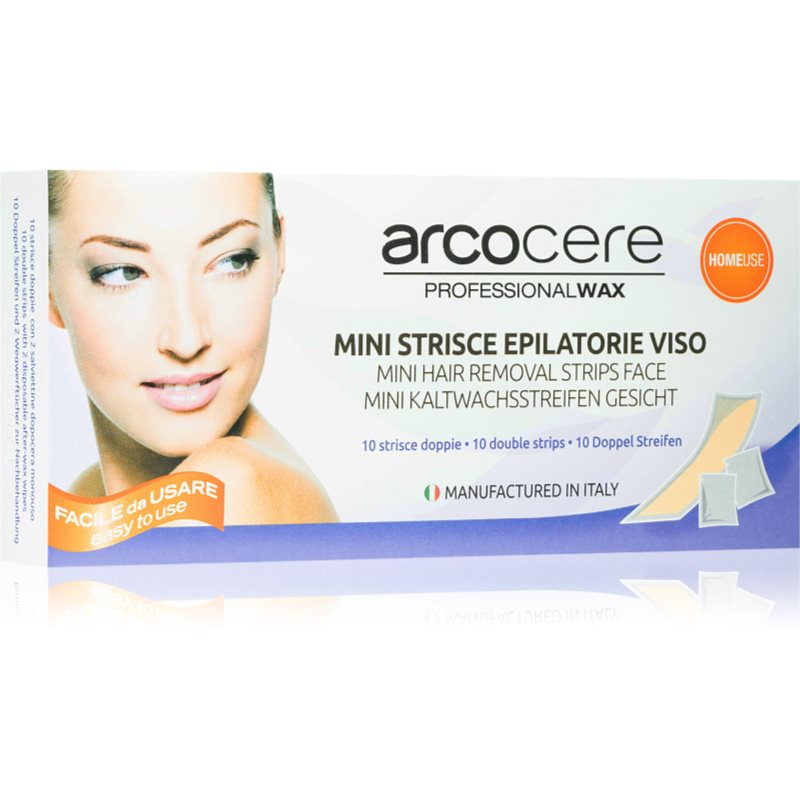 Arcocere Professional Wax voskové epilační pásky na obličej pro ženy 10 ks - parfo.cz