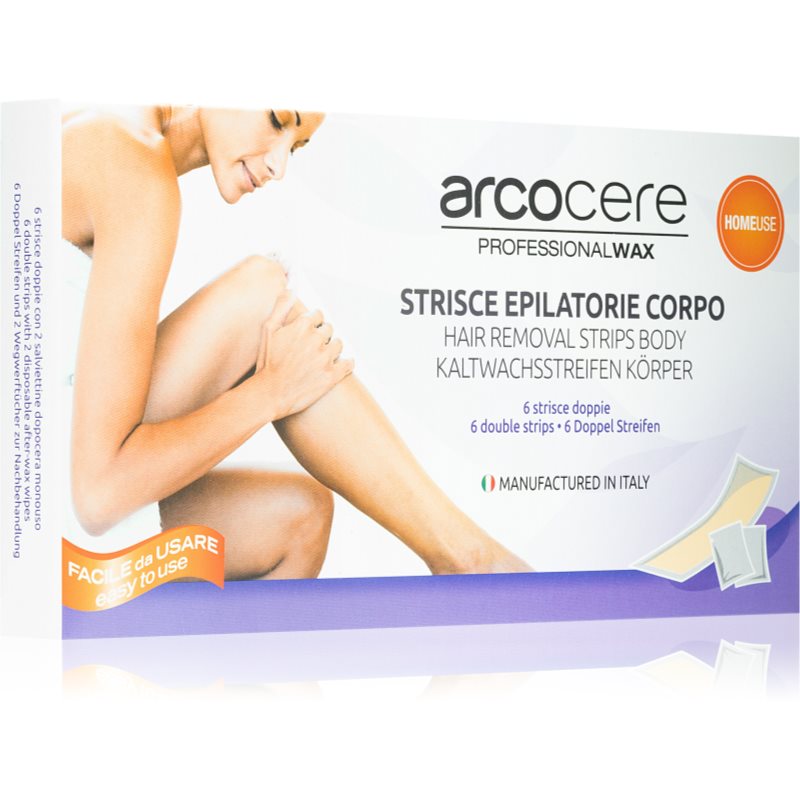 Arcocere Professional Wax voskové epilační pásky na tělo pro ženy 6 ks - parfo.cz