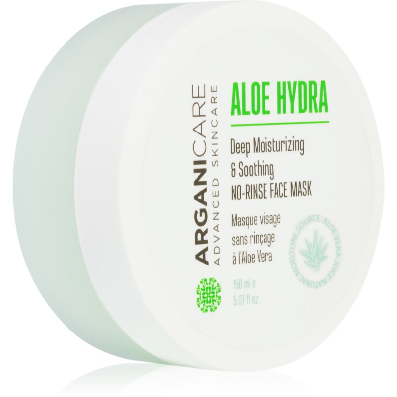 Arganicare Aloe Hydra No-Rinse Face Mask hloubkově hydratační maska se zklidňujícím účinkem 150 ml - parfo.cz