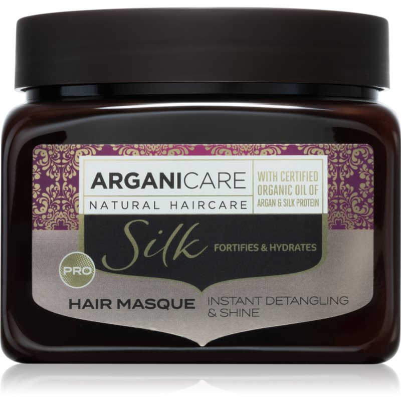 Arganicare Silk Protein Fortifying Mask hydratační maska na vlasy s proteinem 500 ml - parfo.cz