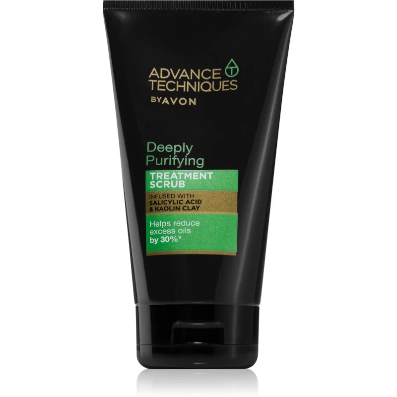 Avon Advance Techniques Deeply Purifying hloubkově čisticí peeling pro mastné vlasy 150 ml - parfo.cz