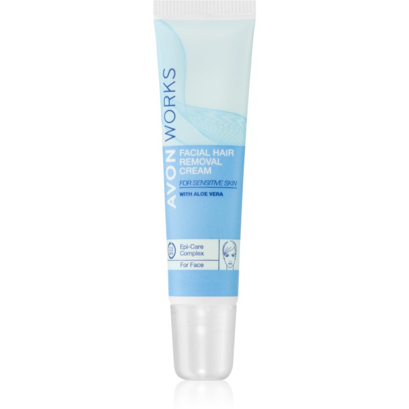 Avon Works Aloe Vera depilační krém na obličej 15 ml - parfo.cz