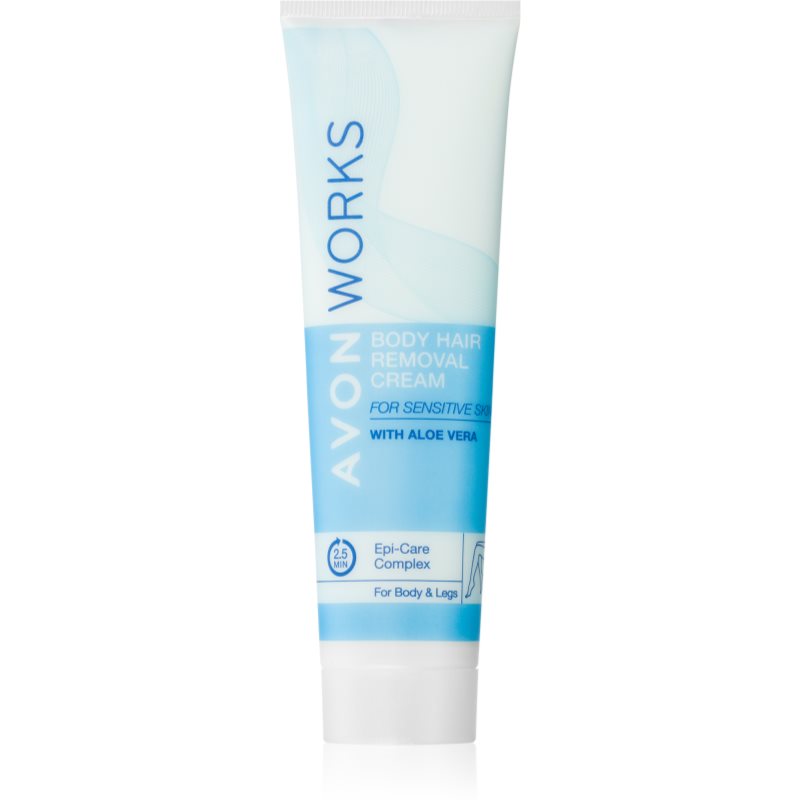 Avon Works Aloe Vera depilační krém pro citlivou pokožku 100 ml - parfo.cz