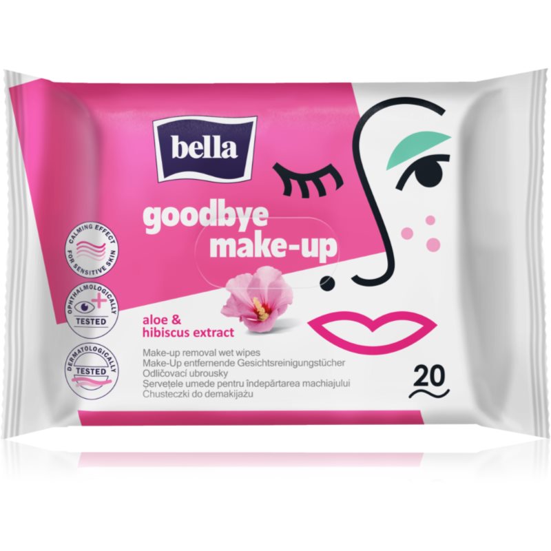 BELLA Make Up Aloe Vera odličovací ubrousky na make-up 20 ks - parfo.cz
