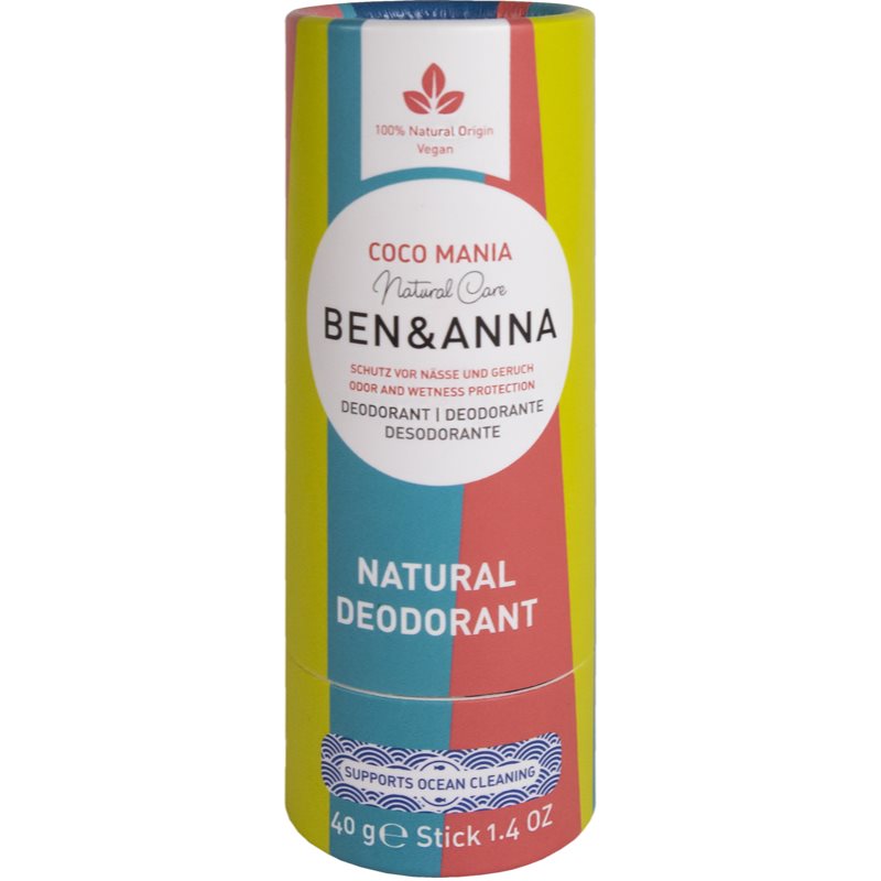 BEN&ANNA Natural Deodorant Coco Mania tuhý deodorant 40 g - parfo.cz