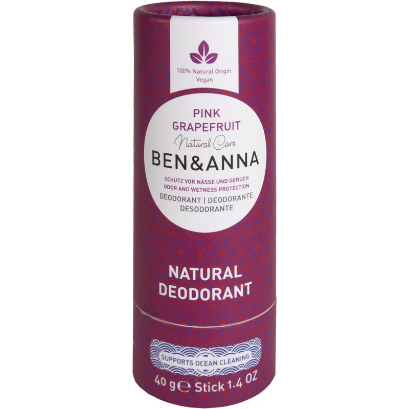 BEN&ANNA Natural Deodorant Pink Grapefruit tuhý deodorant 40 g - parfo.cz