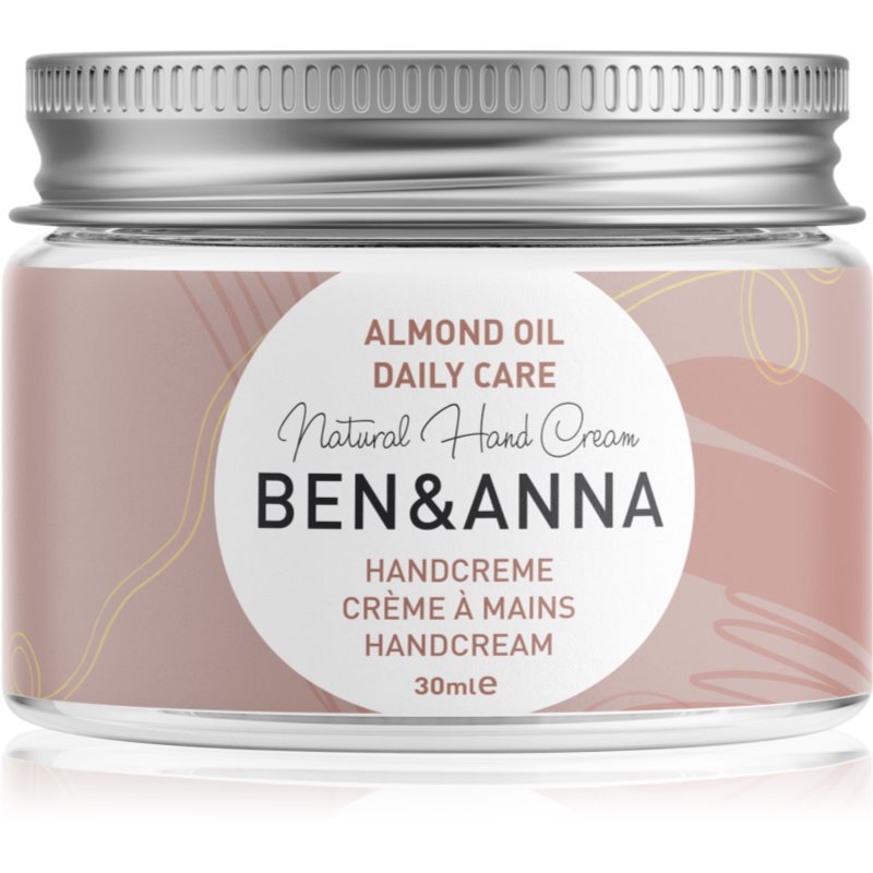 BEN&ANNA Natural Hand Cream Daily Care krém na ruce s mandlovým olejem 30 ml - parfo.cz