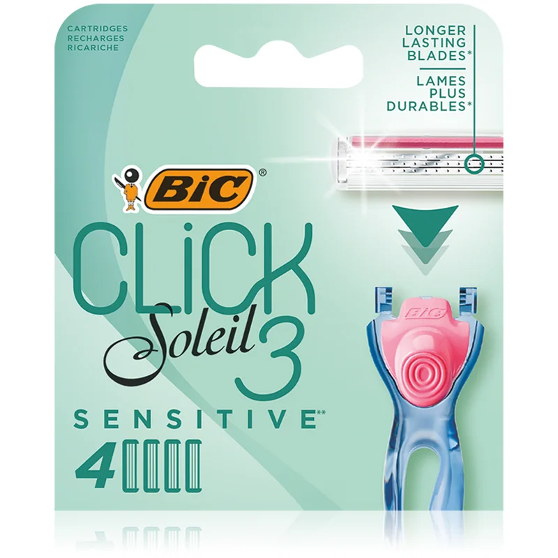 BIC Soleil Click Sensitive náhradní hlavice 4 ks - parfo.cz