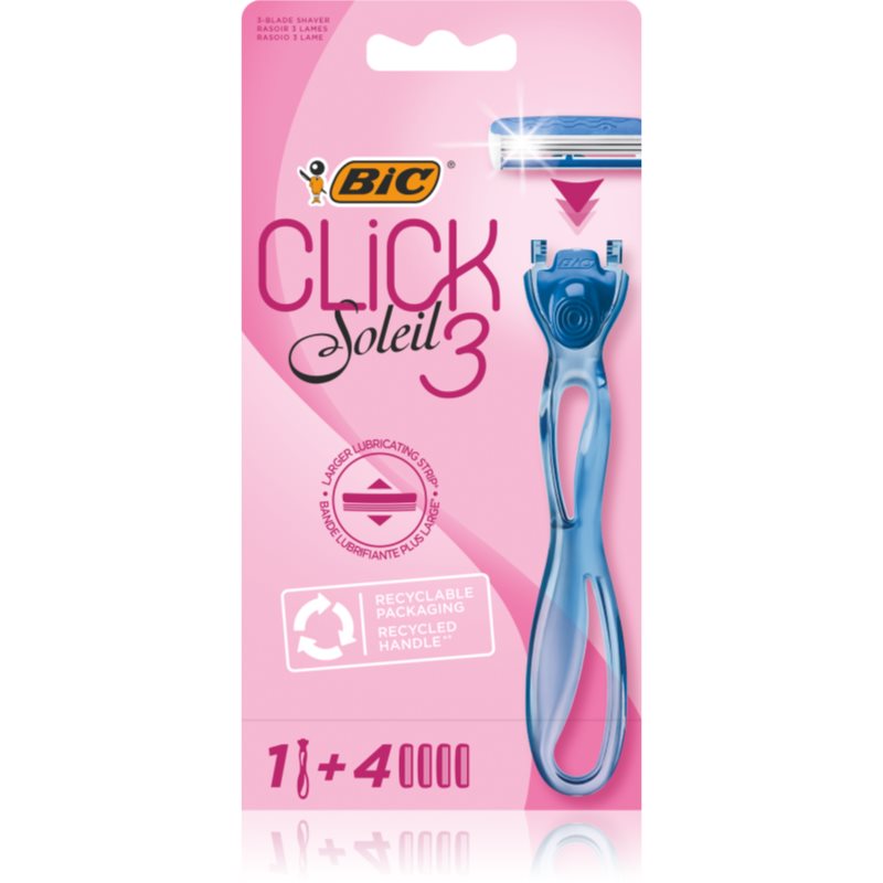 BIC Soleil Click dámský holicí strojek + náhradní břity 4 ks - parfo.cz