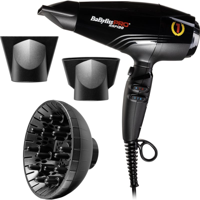 BaByliss PRO Rapido BAB7000IE fén na vlasy Light Black - parfo.cz