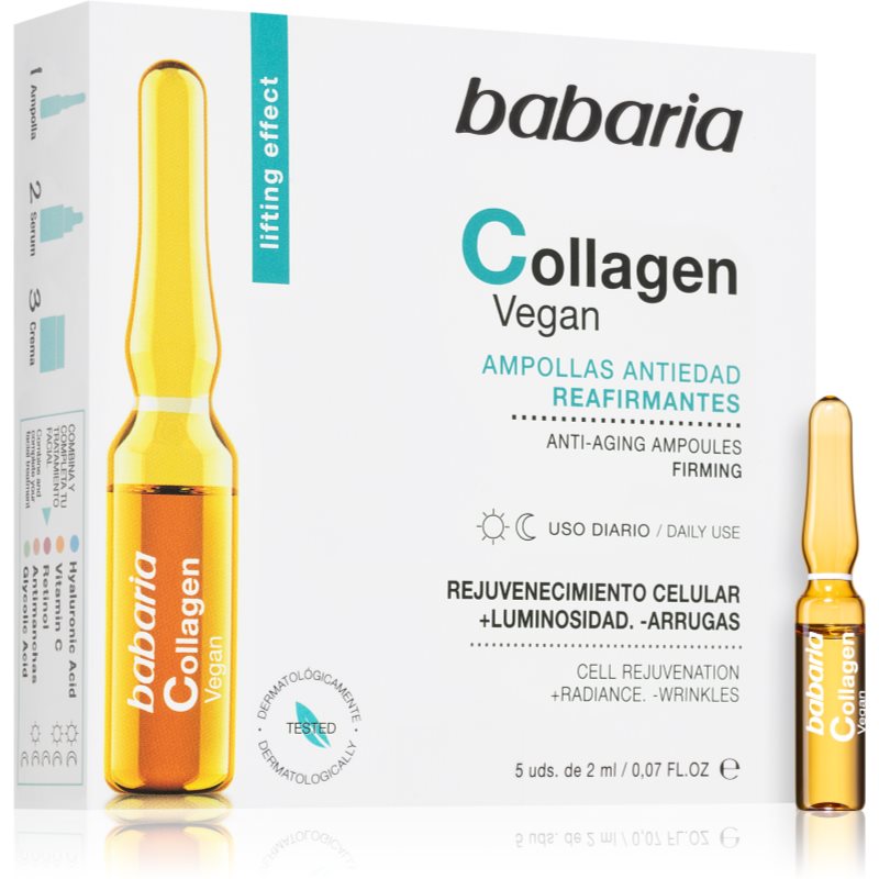 Babaria Collagen koncentrované sérum proti příznakům stárnutí pleti v ampulích 5x2 ml - parfo.cz