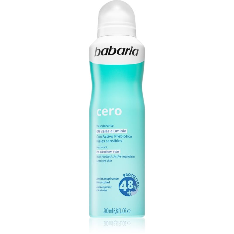 Babaria Deodorant Cero antiperspirant ve spreji pro citlivou pokožku 200 ml - parfo.cz
