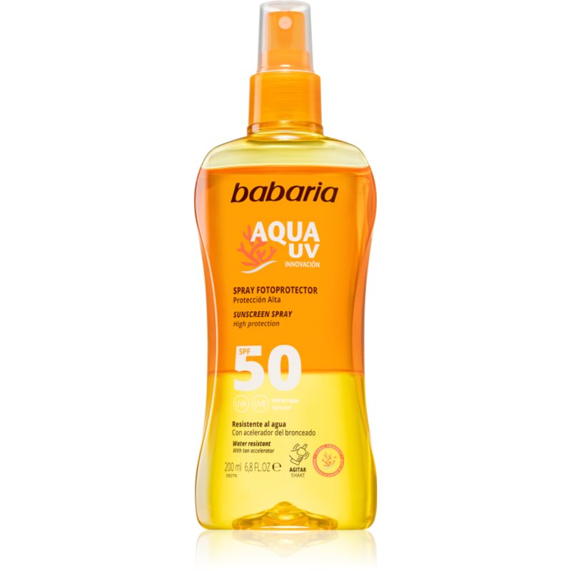 Babaria Sun Aqua UV opalovací sprej SPF 50 200 ml - parfo.cz