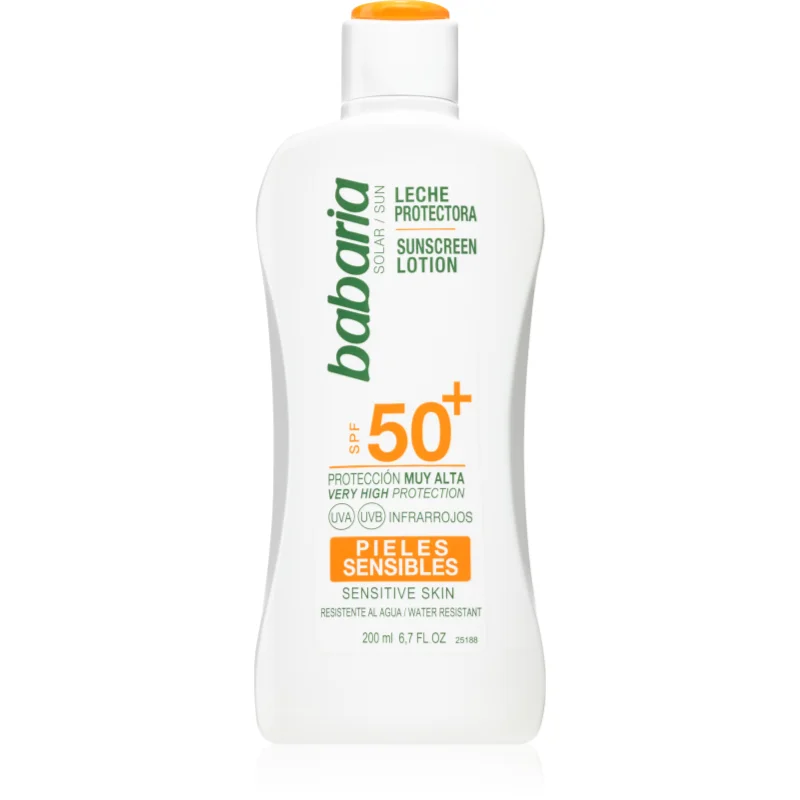 Babaria Sun Sensitive opalovací mléko pro citlivou pokožku SPF 50+ 200 ml - parfo.cz