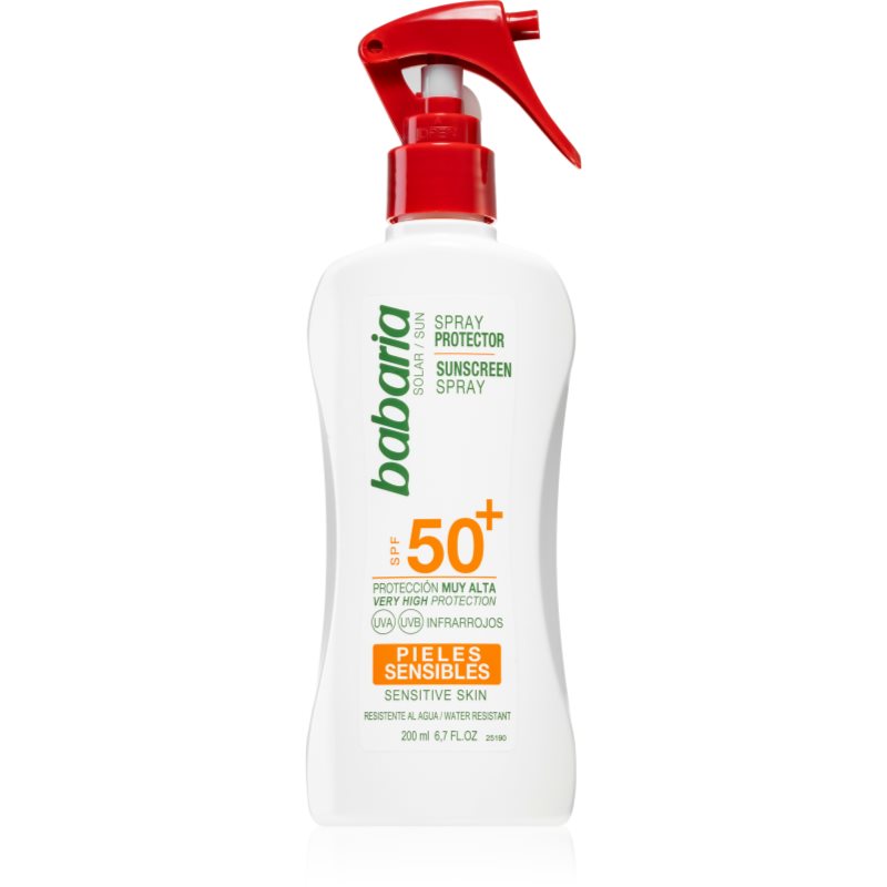 Babaria Sun Sensitive opalovací sprej pro citlivou pokožku SPF 50+ 200 ml - parfo.cz