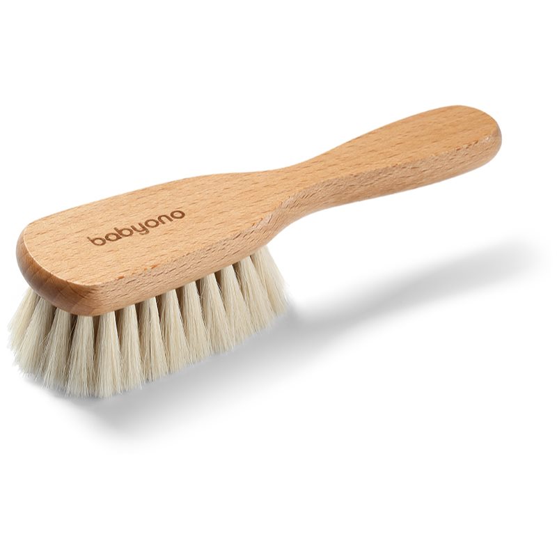 BabyOno Take Care Brush with Natural Bristles kartáč na vlasy pro děti od narození 1 ks - parfo.cz