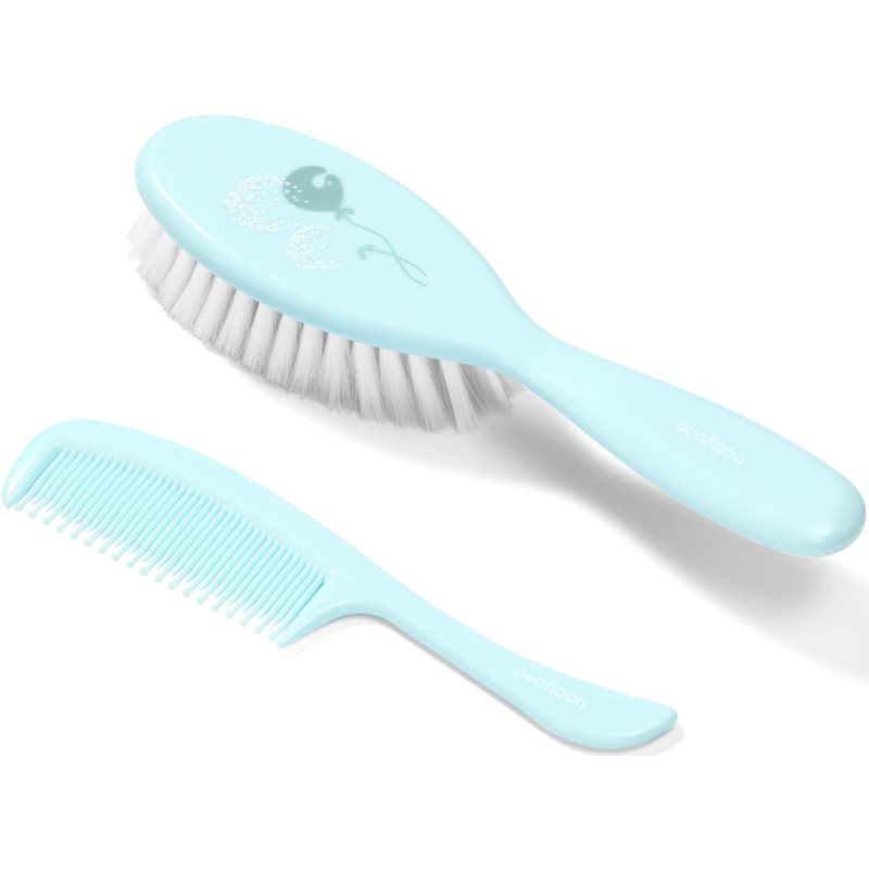 BabyOno Take Care Hairbrush and Comb II sada pro děti od narození Mint - parfo.cz