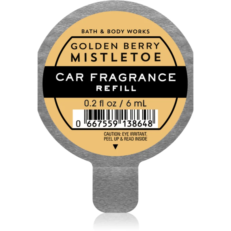 Bath & Body Works Golden Berry Mistletoe vůně do auta náhradní náplň 6 ml - parfo.cz