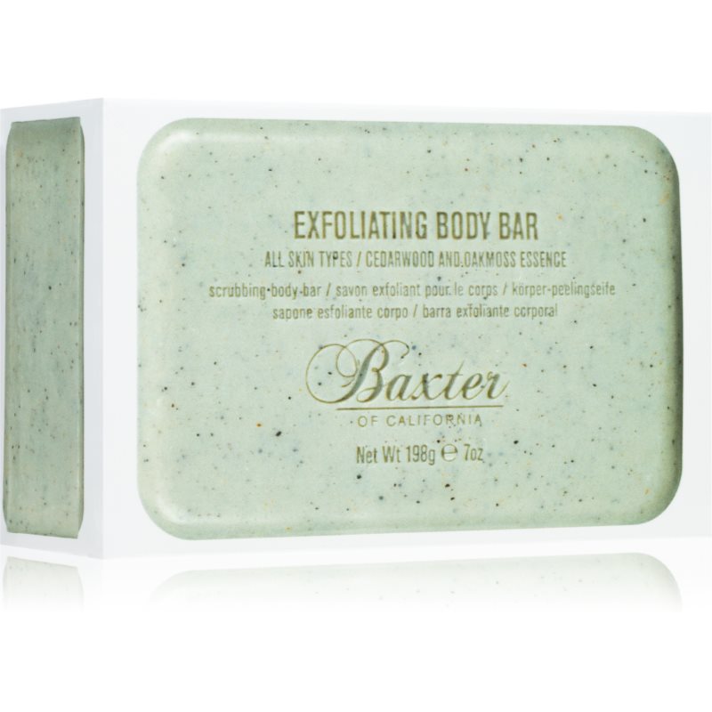 Baxter of California Exfoliating Body Bar Cedarwood & Oakmoss Essence exfoliační tělové mýdlo pro muže 198 g - parfo.cz
