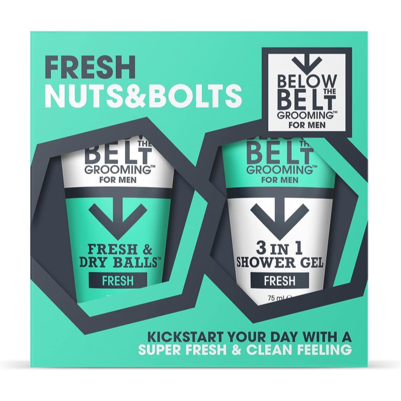 Below the Belt Grooming Fresh Nuts and Bolts dárková sada na intimní hygienu - parfo.cz