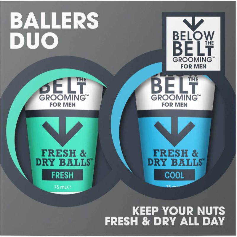 Below the Belt Grooming Fresh and Cool Ballers Duo dárková sada na intimní hygienu 1 ks - parfo.cz