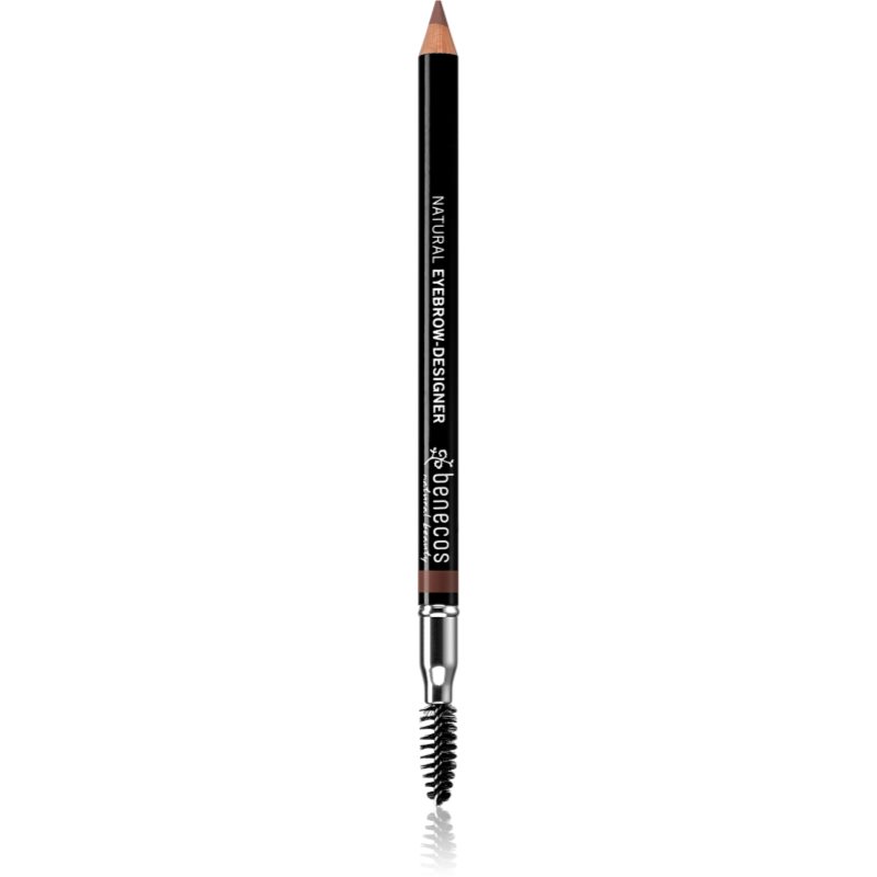 Benecos Natural Beauty oboustranná tužka na obočí s kartáčkem odstín Gentle Brown 1