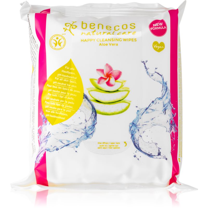 Benecos Natural Care čisticí pleťové ubrousky s aloe vera 25 ks - parfo.cz