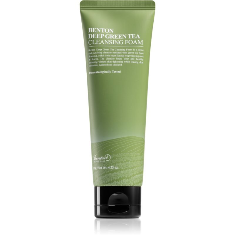 Benton Deep Green Tea hydratační čisticí pěna se zeleným čajem 120 g - parfo.cz