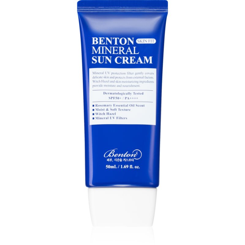 Benton Skin Fit Mineral minerální opalovací fluid na obličej SPF 50+ 50 ml - parfo.cz