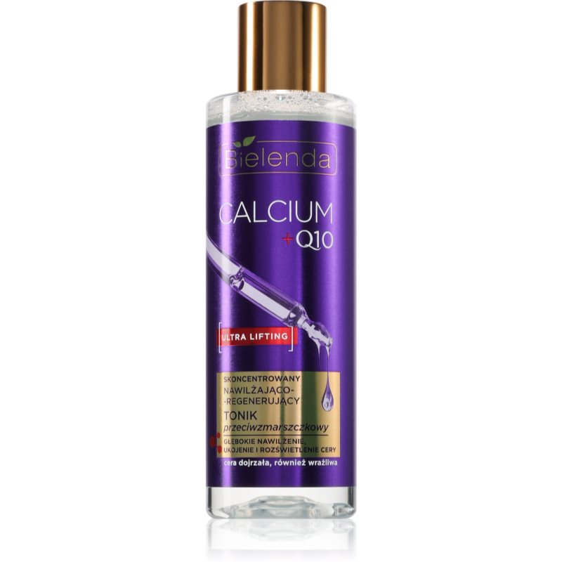 Bielenda Calcium + Q10 Concentrated moisturizing and regenerating anti-wrinkle tonic hydratační tonikum proti vráskám 200 ml - parfo.cz