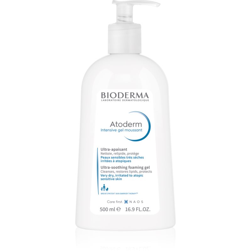 Bioderma Atoderm Intensive Gel Moussant výživný pěnivý gel pro velmi suchou citlivou a atopickou pokožku 500 ml - parfo.cz