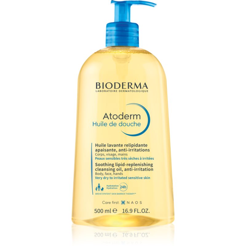 Bioderma Atoderm Sprchový Olej vysoce výživný zklidňující sprchový olej pro suchou a podrážděnou pokožku 500 ml - parfo.cz