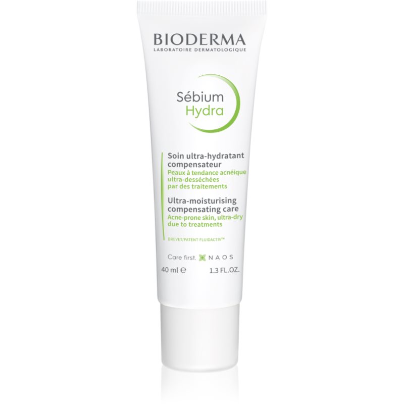 Bioderma Sébium Hydra hydratační krém pro pleť vysušenou a podrážděnou léčbou akné 40 ml - parfo.cz