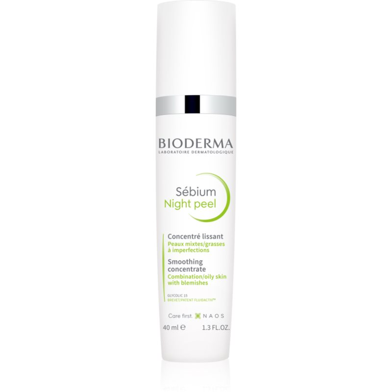 Bioderma Sébium Night Peel vyhlazující exfoliační sérum proti nedokonalostem pleti 40 ml - parfo.cz