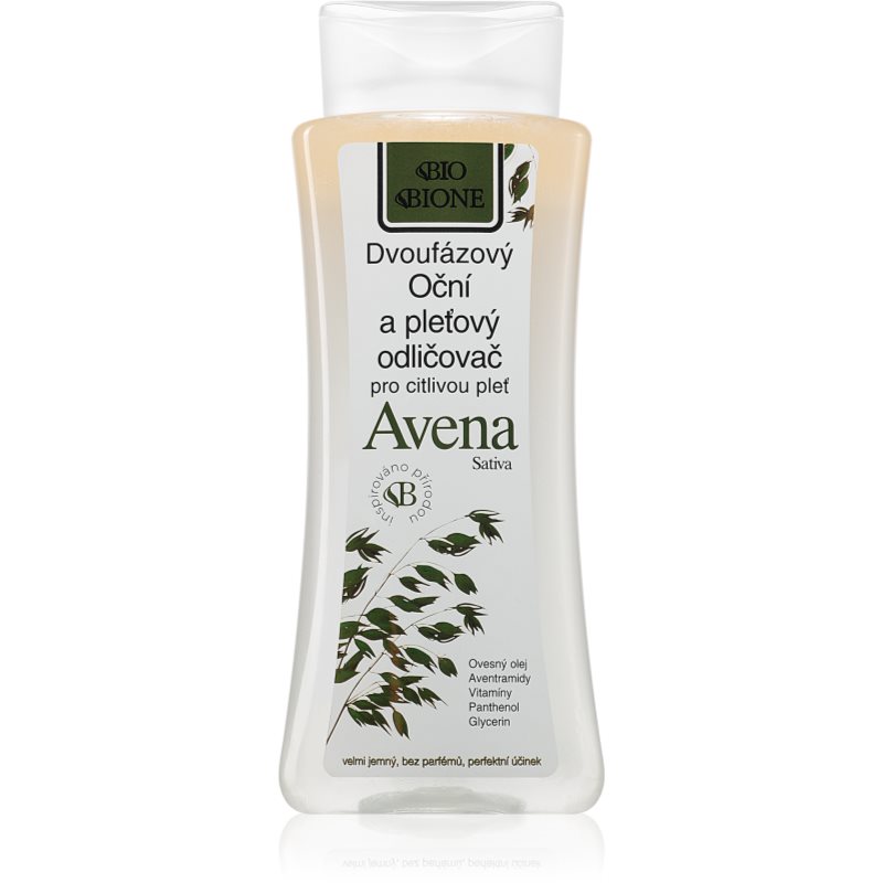 Bione Cosmetics Avena Sativa dvoufázový odličovač na obličej a oči 255 ml - parfo.cz