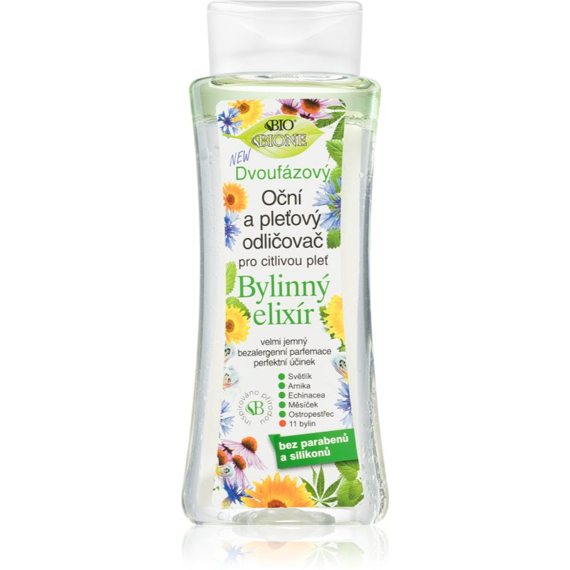 Bione Cosmetics Bylinný elixír dvoufázová odličovací emulze na oči 255 ml - parfo.cz